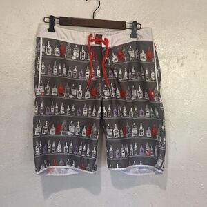 Penguin Munsingwear Mens 30 10" Swim Trunks Board Shorts Pattern Print Colorful